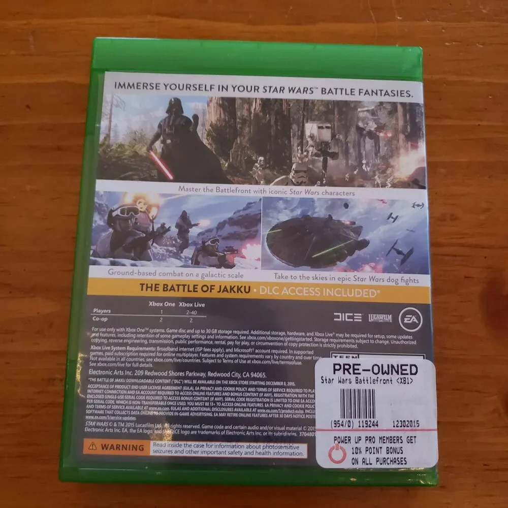 Star Wars Battlefront Xbox One Video Game